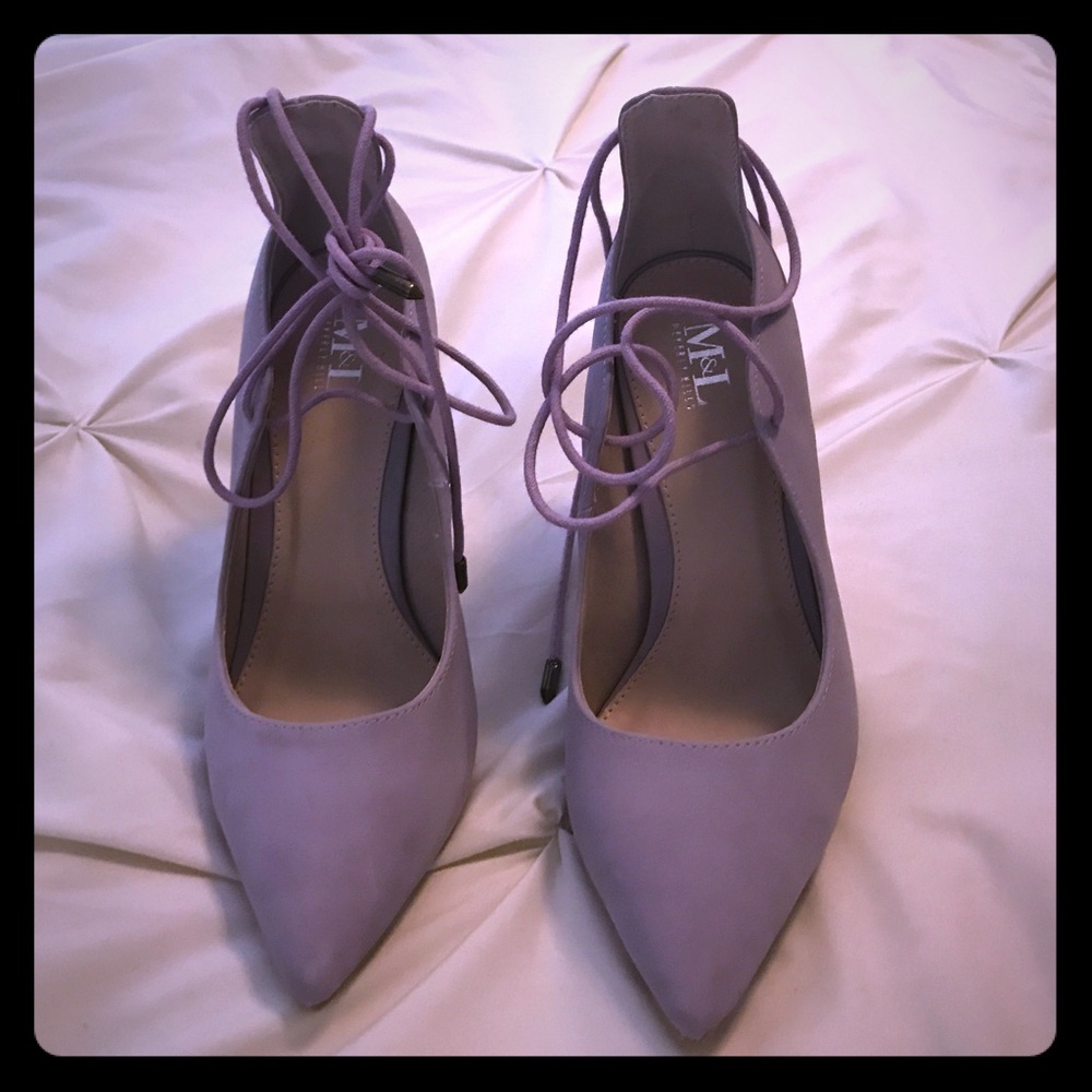 NWOT lilac heels