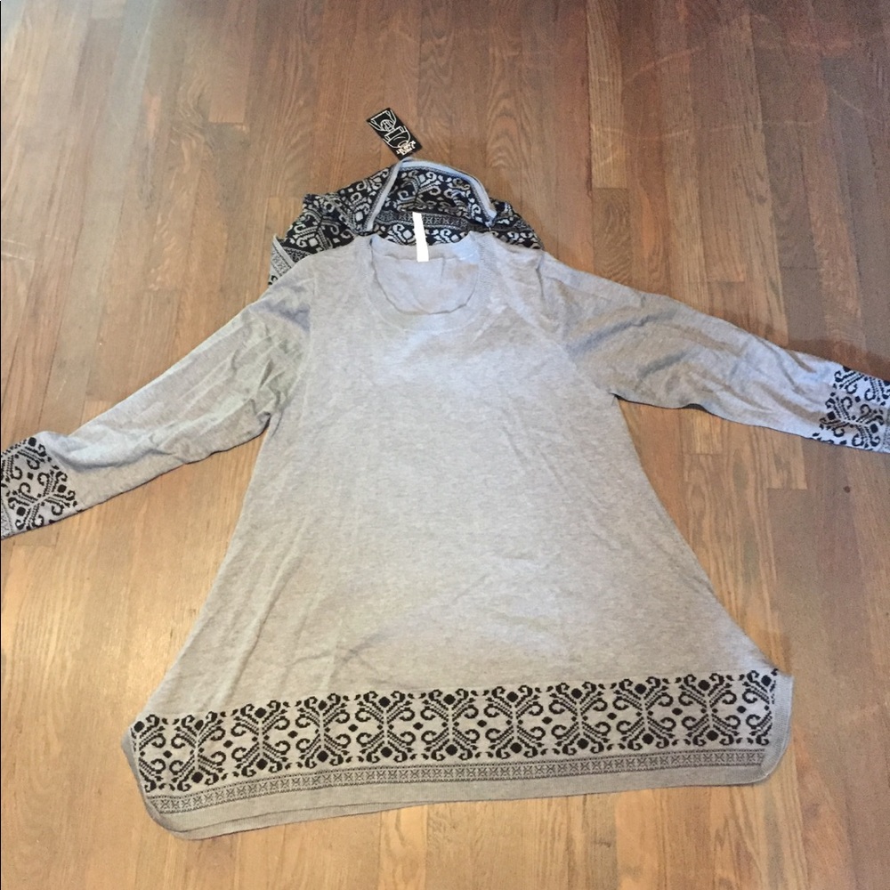 Grey sweater dress