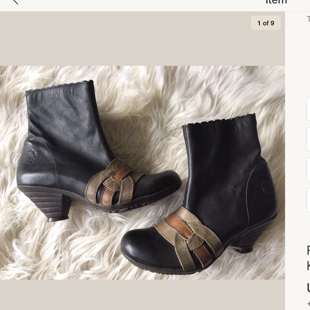 🚫SOLD🚫 Fly  London Black Leather Booties