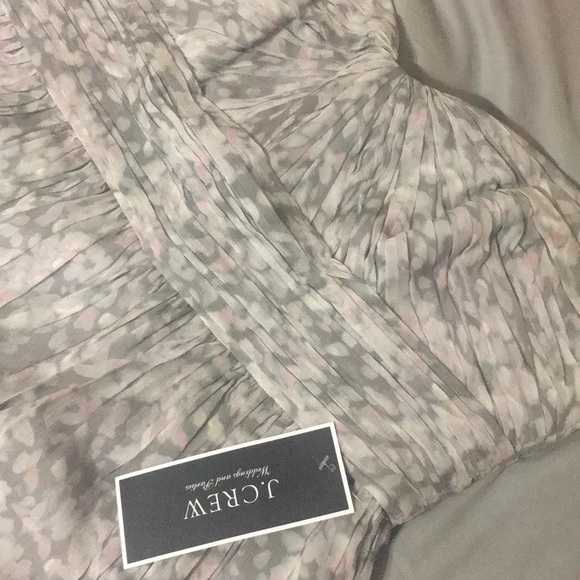 JCrew Marbella Chiffon Strapless dress - Picture 3 of 5