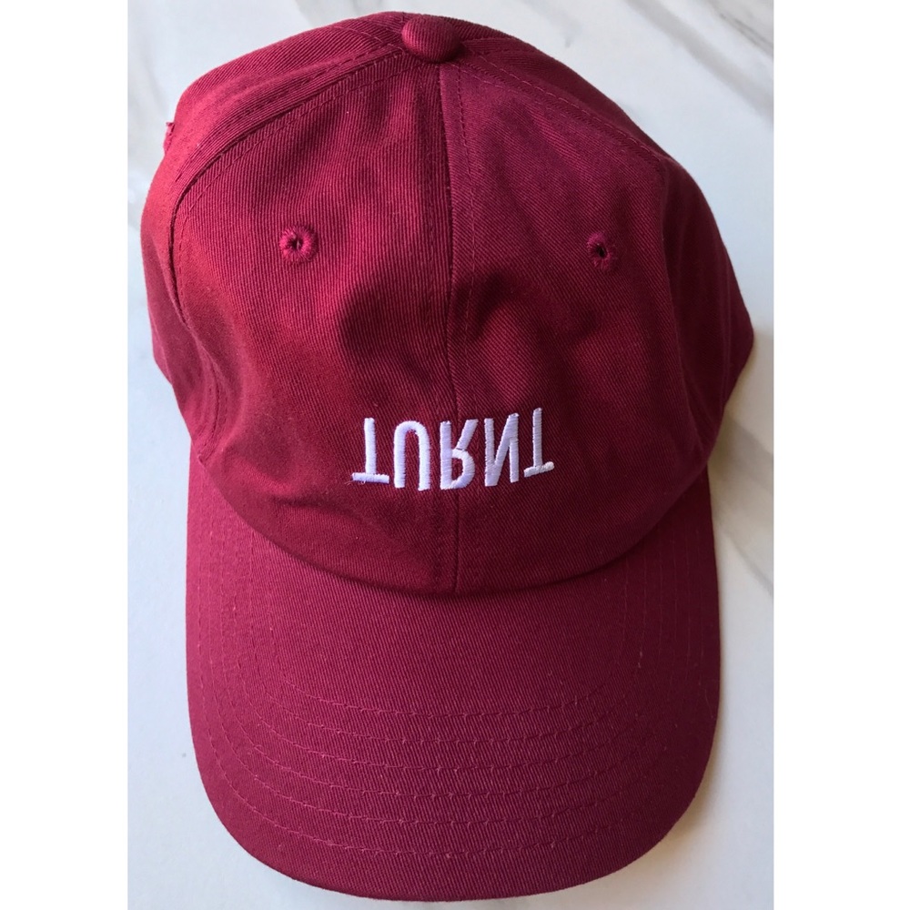 NEW- FIRM PRICE - TURNT red gym baseball dad hat