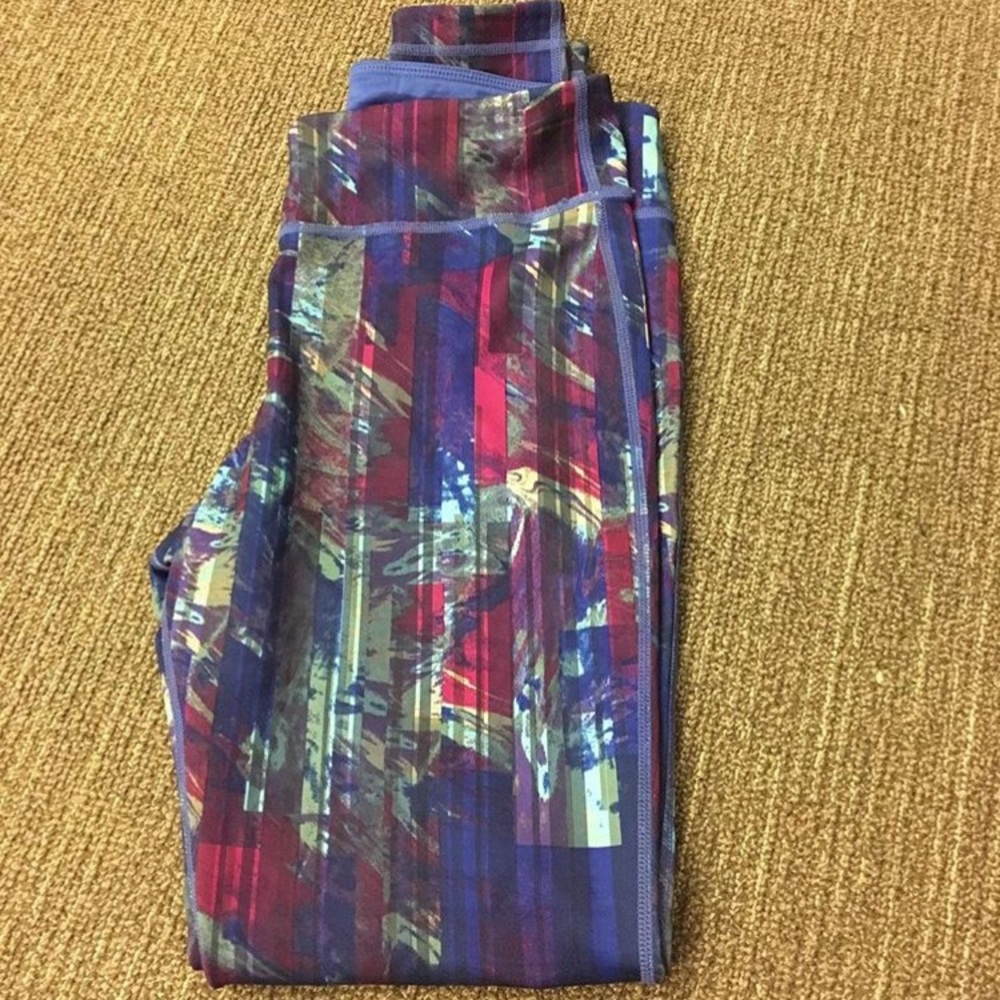 Printed colorful full length leggings