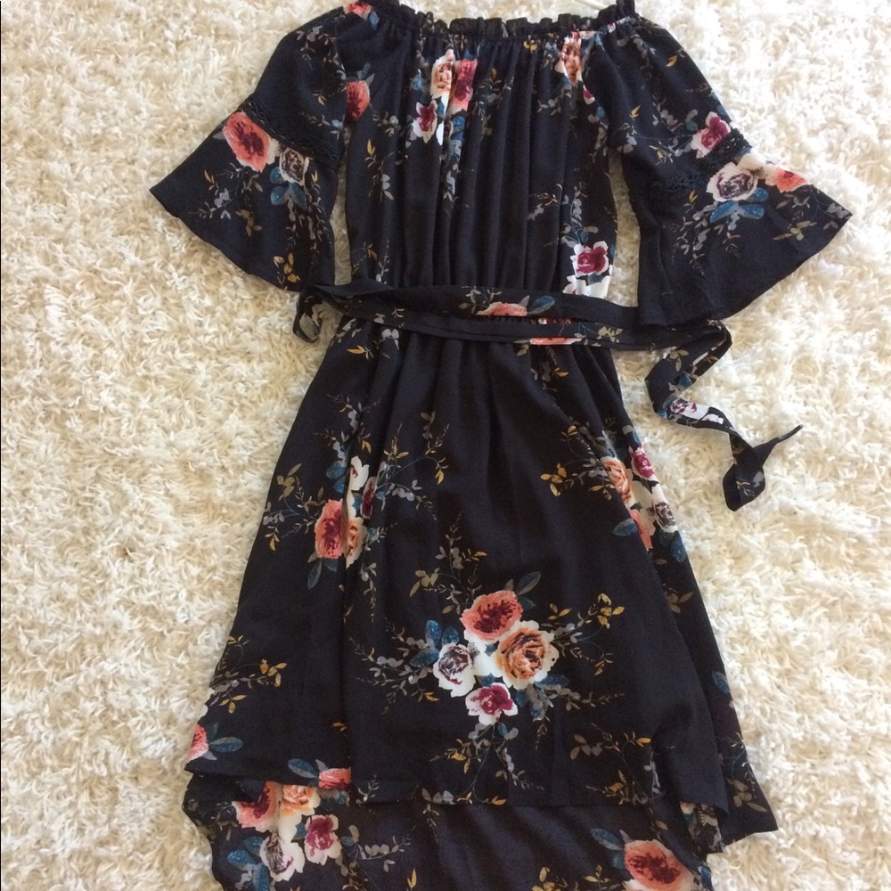 Gorgeous black and floral dress