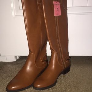 Sam & Libby Perry Riding Boots Brown 8.5