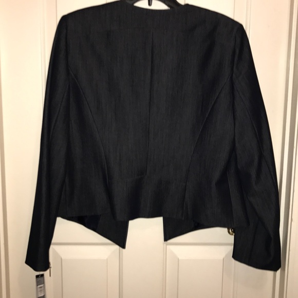 NWT TAHARI ARTHUR LEVINE Chambray Blue Jacket - Picture 6 of 6