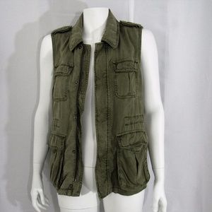 American Eagle Outfitters Khaki Vest