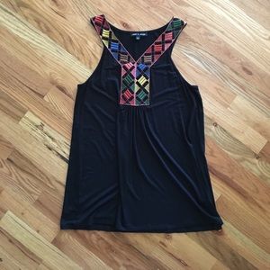 Medium embroidered tank