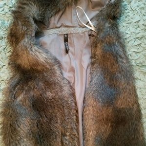 Jessica Simpson fur vest
