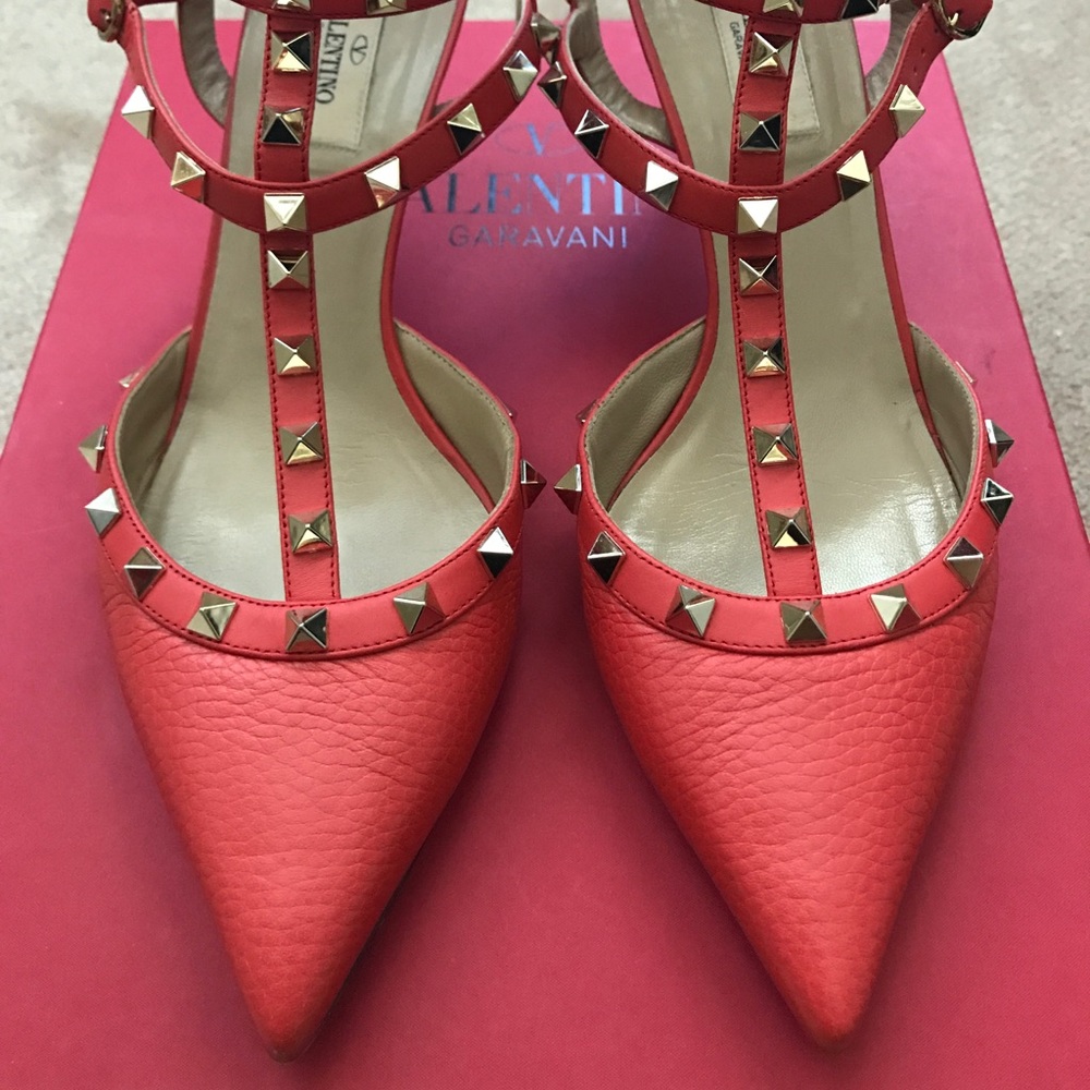 Valentino Rockstud Coral SZ 39.5 - Picture 2 of 8