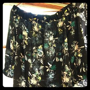Beautiful off the shoulder floral top