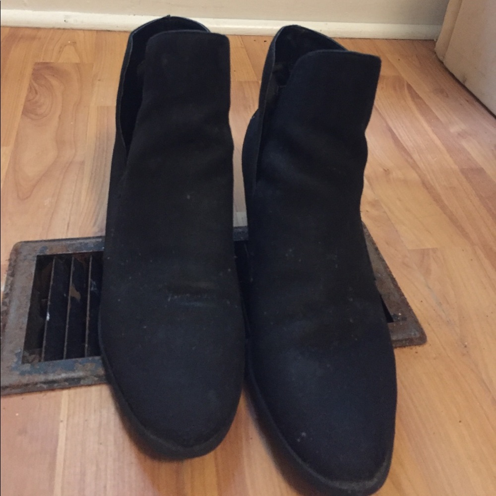 black suede boots