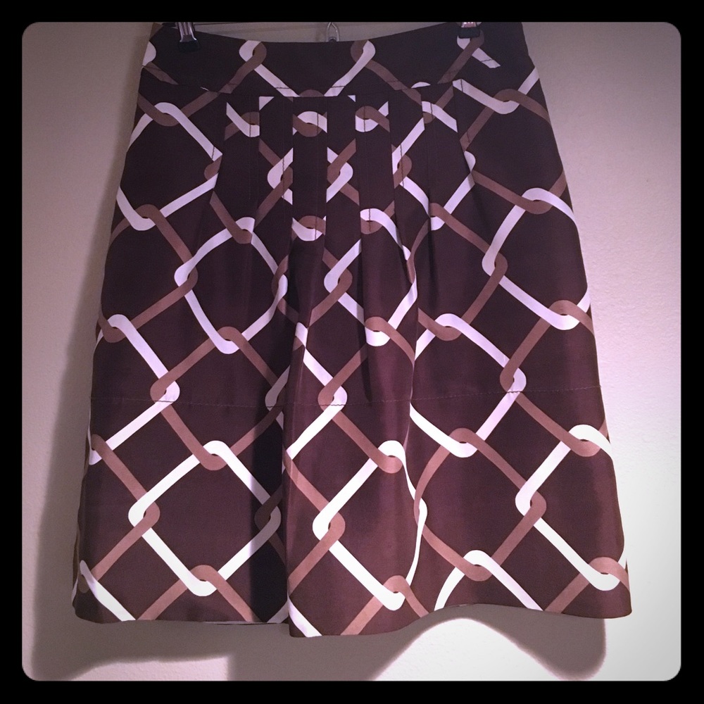 Brown Silk Skirt