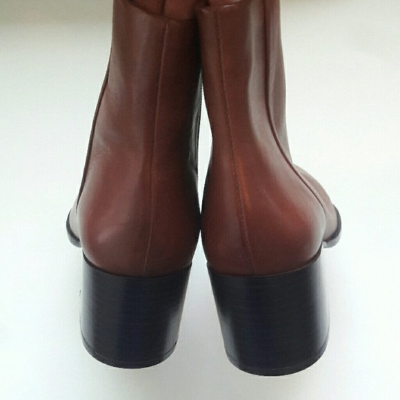 Sam Edelman Joey Leather Zip Up Ankle Boots - Picture 4 of 8