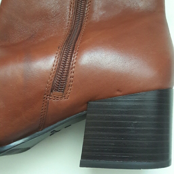 Sam Edelman Joey Leather Zip Up Ankle Boots - Picture 8 of 8