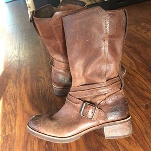 Genuine Distressed Leather Boots