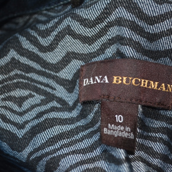 DANA BUCHMAN STRUCTURED BLUE DENIM BLAZER - Picture 2 of 5