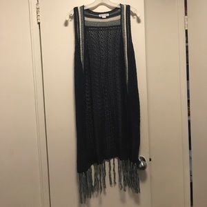 Long fringe vest!
