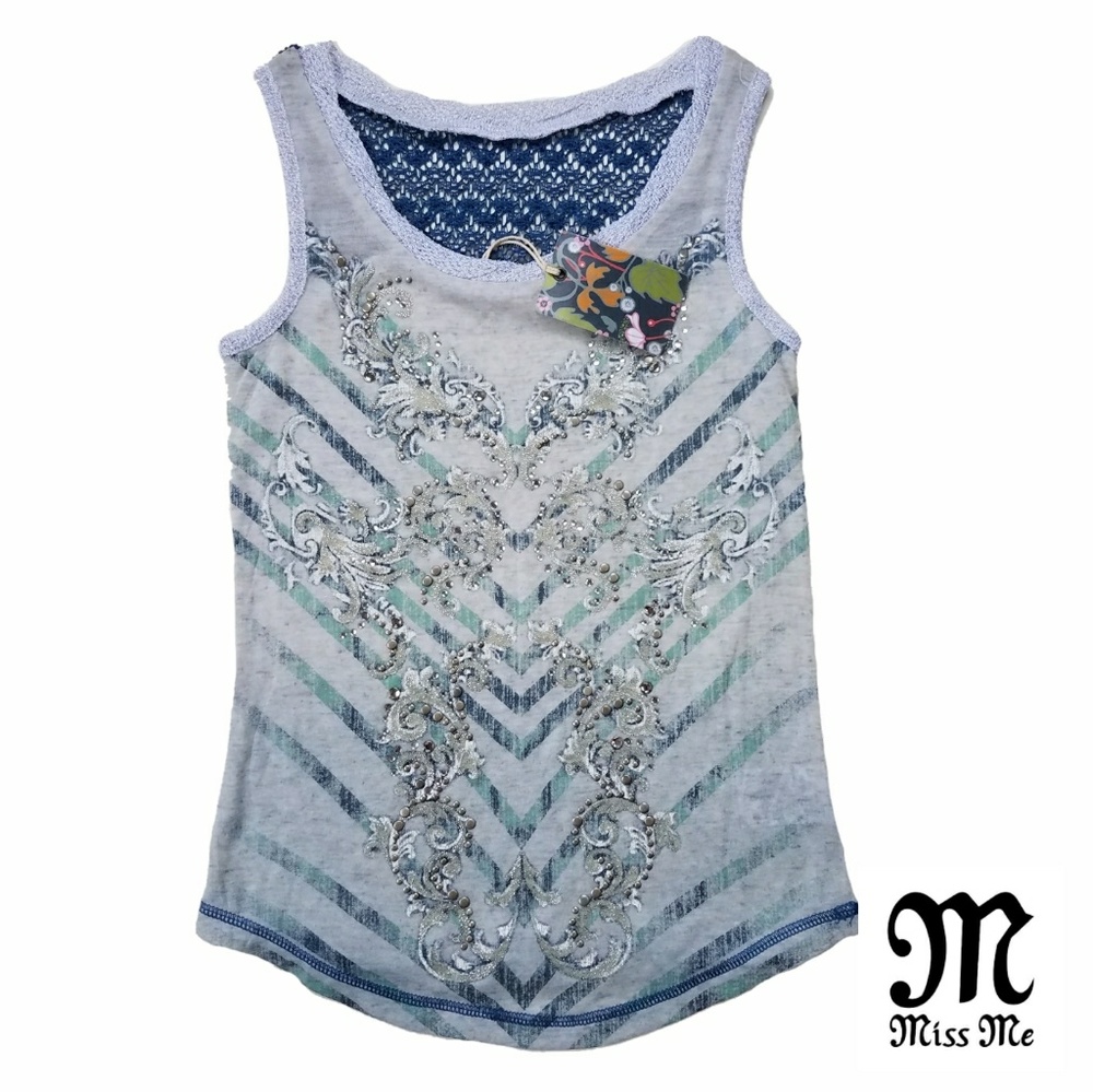 HP 🎉Miss Me Girl Studded Tank