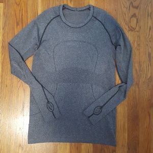 Lululemon athletica Gray Long Sleeve Run Swiftly