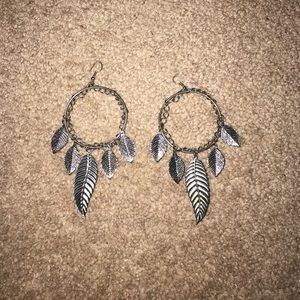 Feather earrings