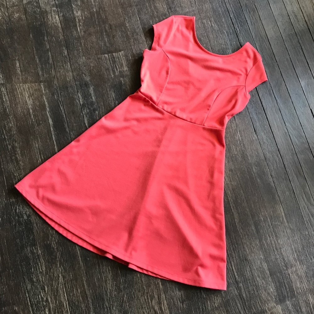 Coral dress