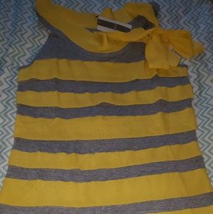 Yellow and grey tank