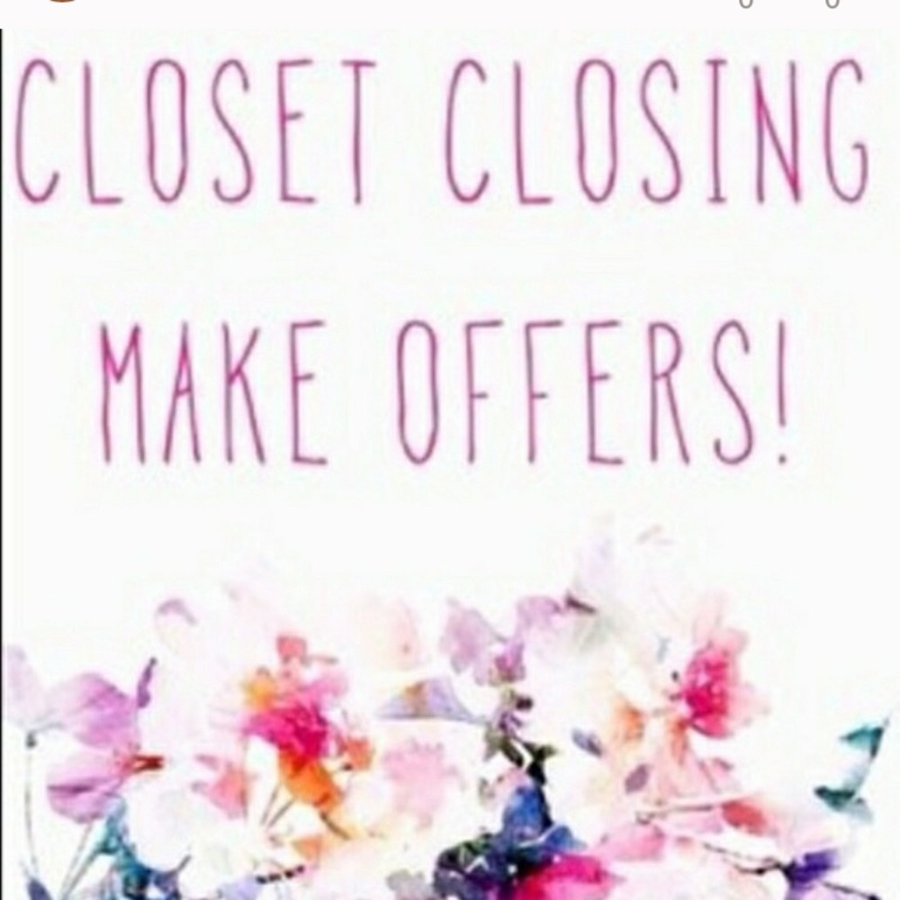 Accepting most offers! Closet closing!