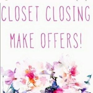 Accepting most offers! Closet closing!