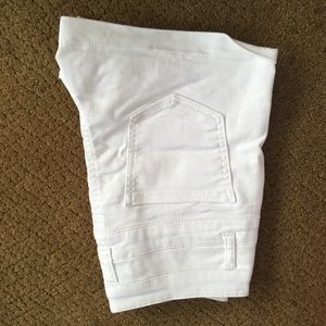 White high waisted shorts