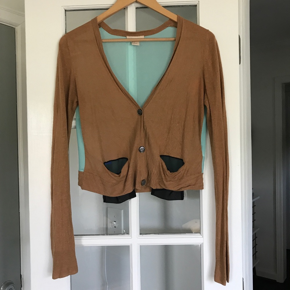 H&M Button Down Two Tone Cardigan