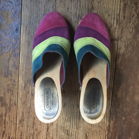 Coach Heeled Clogs - Picture 2 of 4