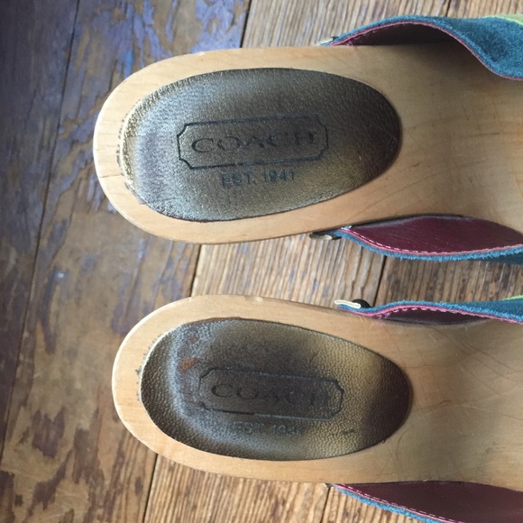 Coach Heeled Clogs - Picture 3 of 4