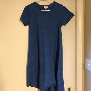 XXS Lularoe Carly- healthered royal blue