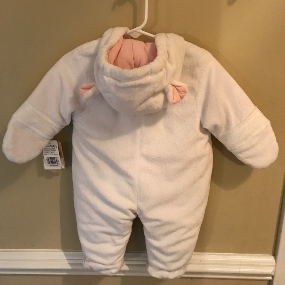 NWT- Carter’s Infant snowsuit with hood.