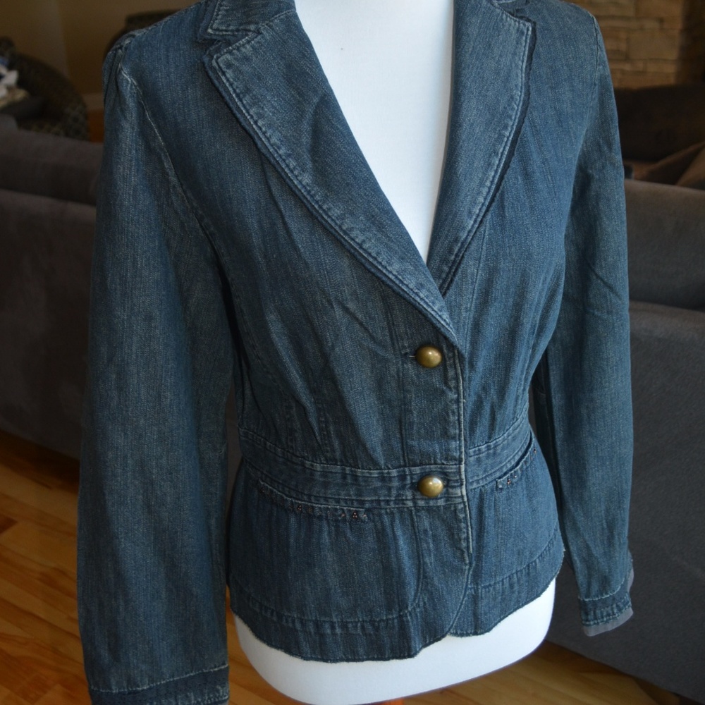 JONES WEAR JEANS  DENIM BLAZER