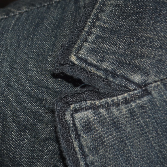 JONES WEAR JEANS  DENIM BLAZER - Picture 8 of 8