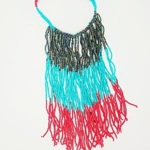 Handmade bean necklaces