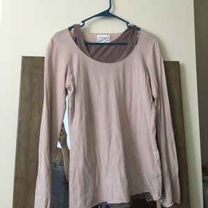 Velvet longsleeve top