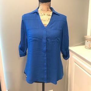 Royal Blue Express Button Down