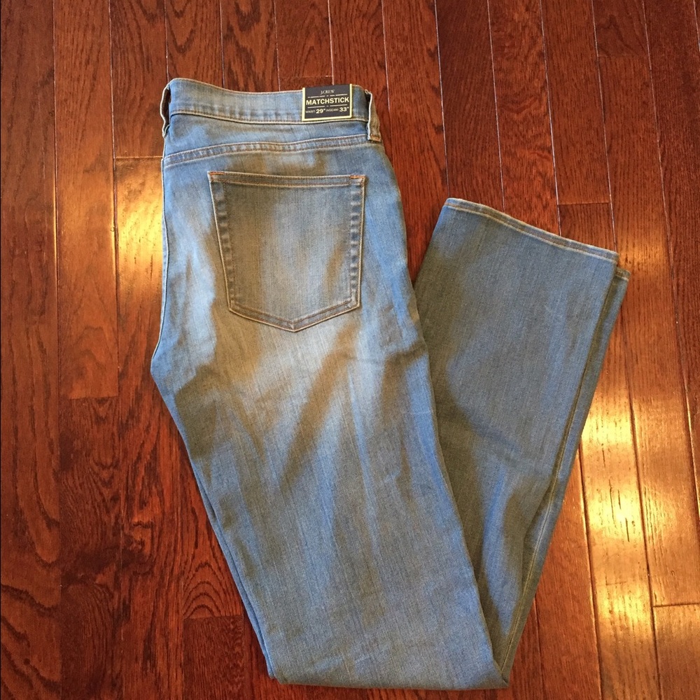 J. Crew Factory Light Wash Matchstick Jeans 29