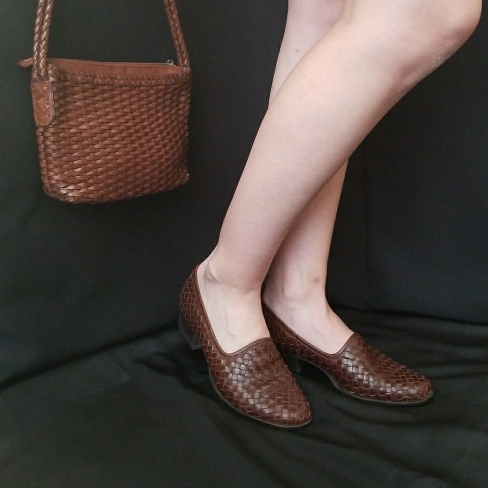 Brown Woven Loafers - Picture 3 of 8