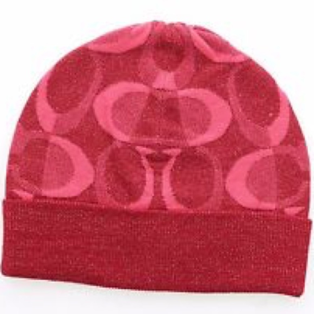 NWT Coach Tonal Knit Beanie Hat