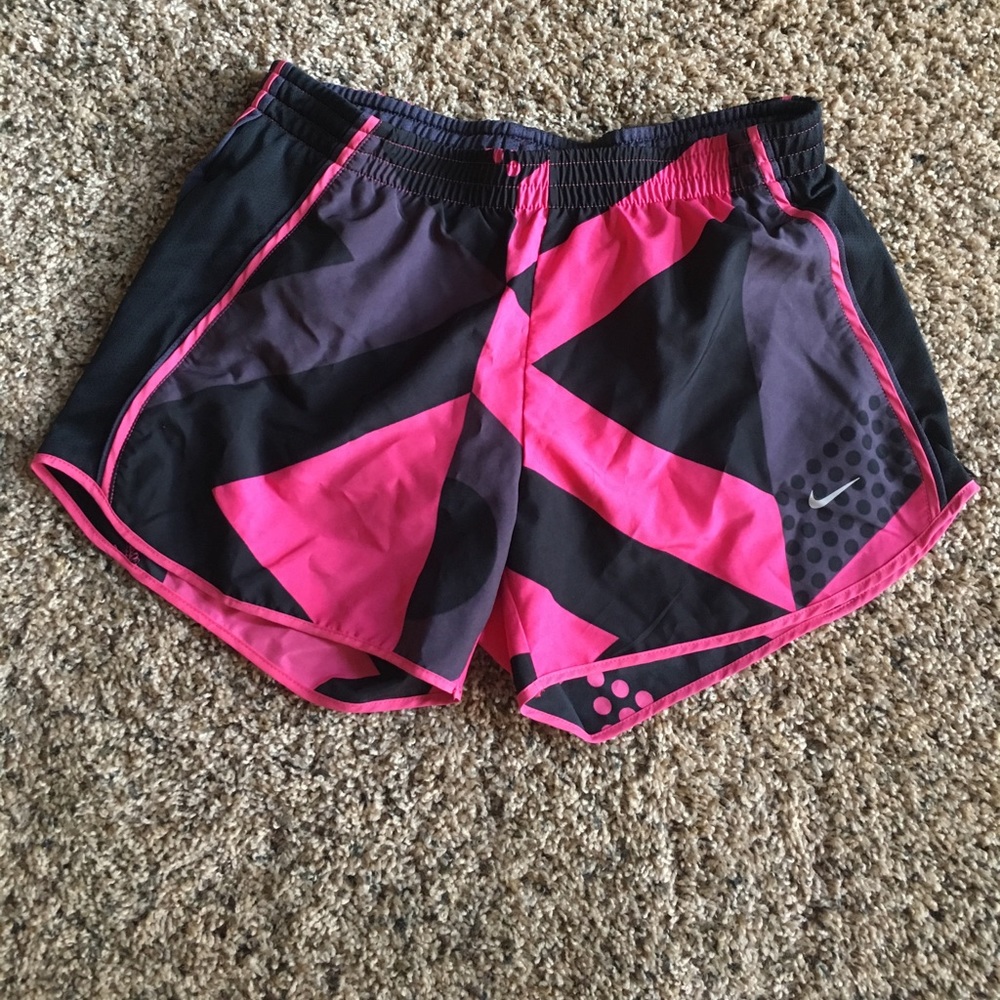 Black and Pink Nike Running Shorts