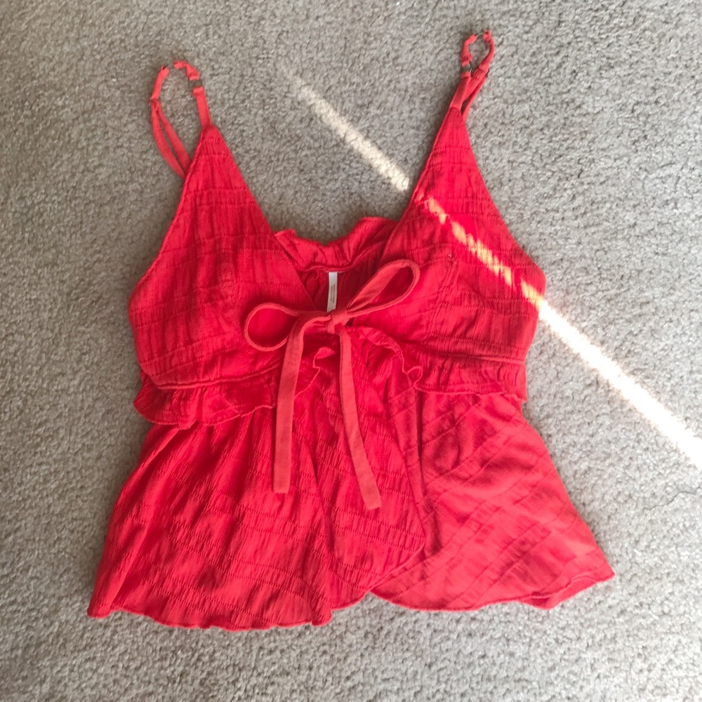 Free People Tie Babydoll Cami