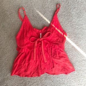 Free People Tie Babydoll Cami