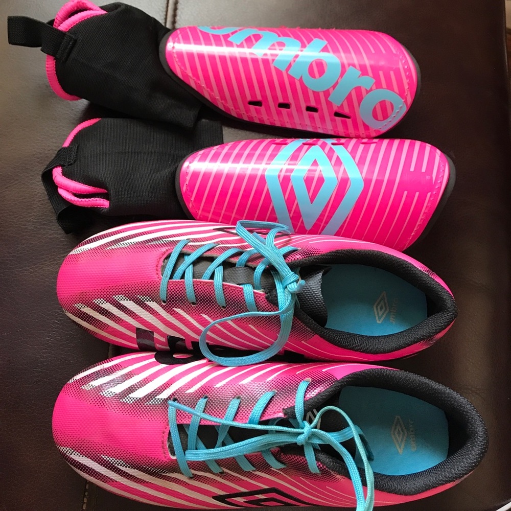 Umbro cleats and guards