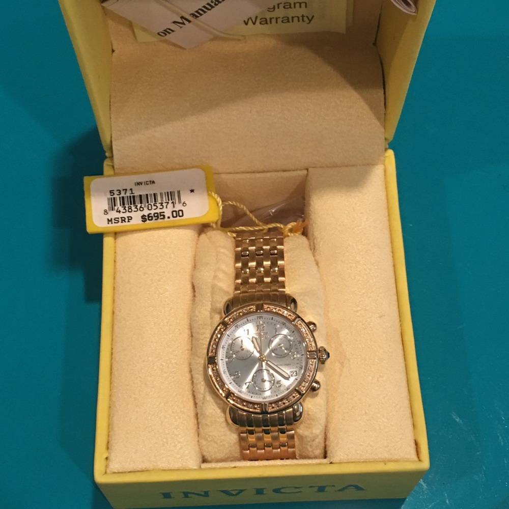 Ladies gold Invicta watch