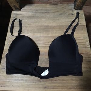 Plunge line bra black 36d