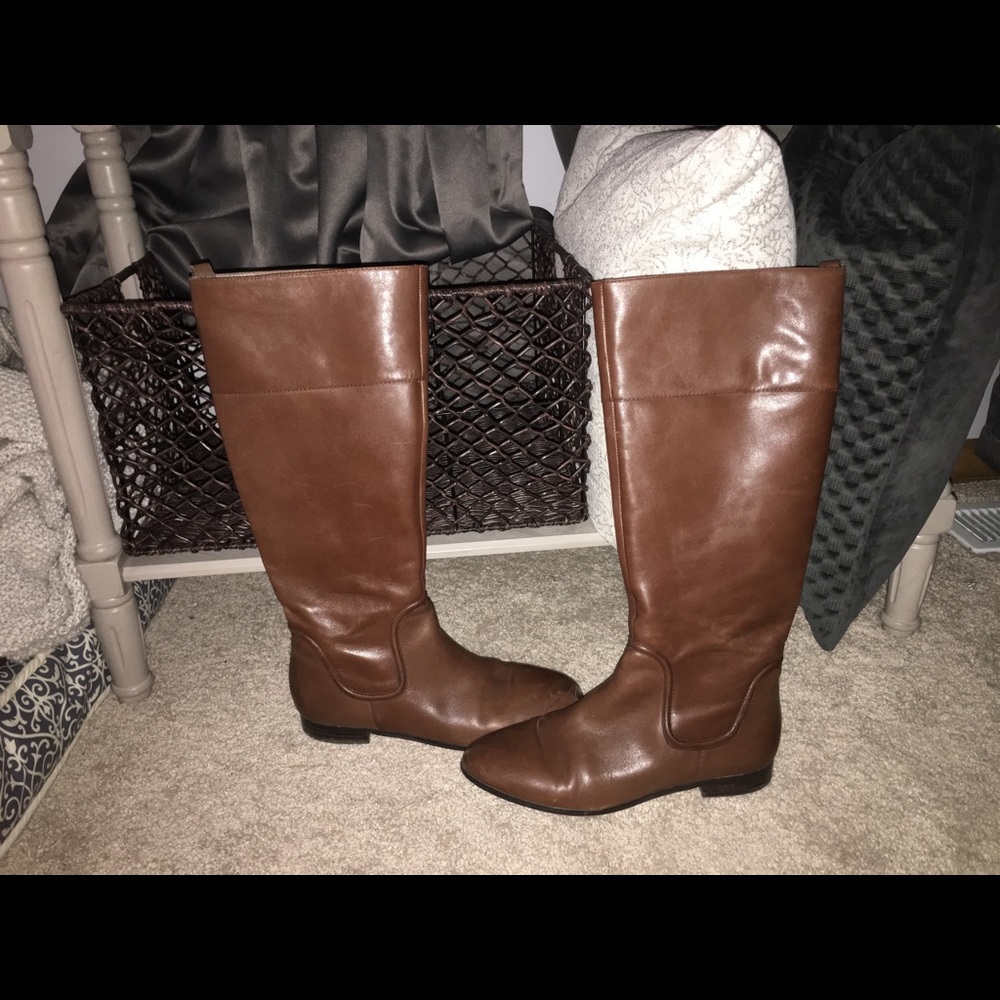 Ava and Aiden Brown Leather Boots