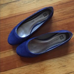 Royal Blue suede flats